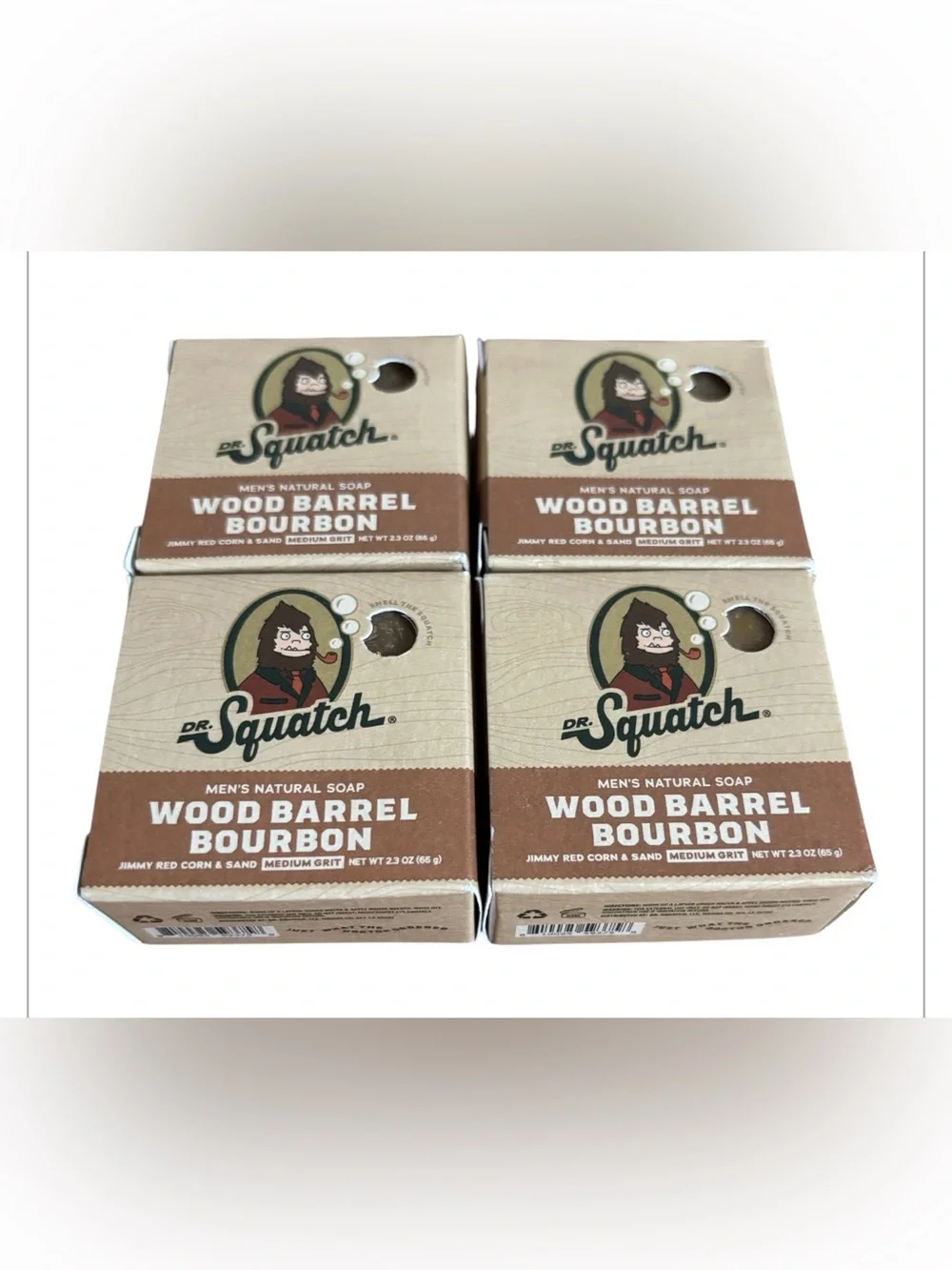 Dr. Squatch Travel Bundle | 4 Wood Barrel Bourbon Soaps | One Deodorant TSA NWT